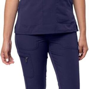Adar Pro Movement Booster Scrub Set For Women - V-Neck Scrub Top & Jogger Pants